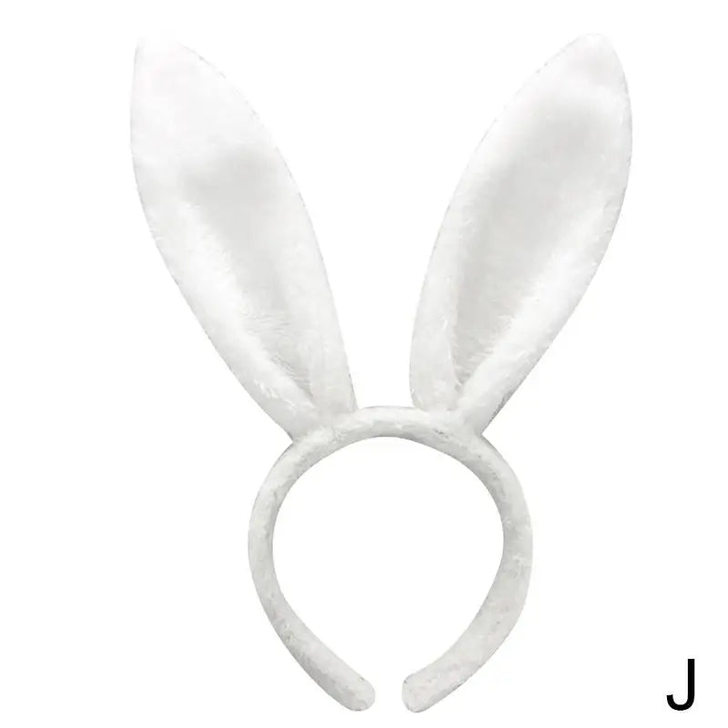 Cute Easter Bunny Ears Headband Women's Plush Lugs Hare Ears Hairband Girl Rabbit Ears Headwear Cosplay Costume Hair Accessories
