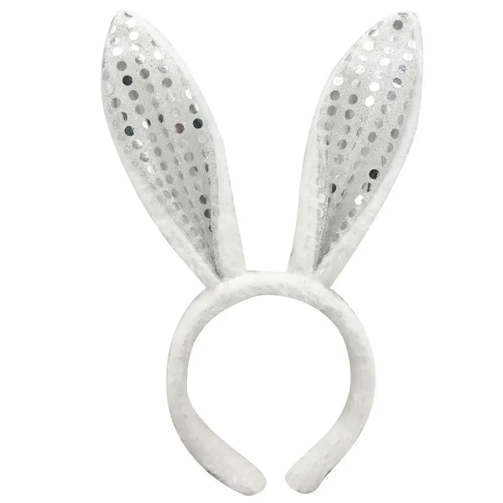 Cute Easter Bunny Ears Headband Women's Plush Lugs Hare Ears Hairband Girl Rabbit Ears Headwear Cosplay Costume Hair Accessories