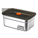 Stainless Steel Camping Lunch Box Leak-proof Sealed Bento Box Microwave Suitable Large Capacity Refrigerator Freezer Storage Box