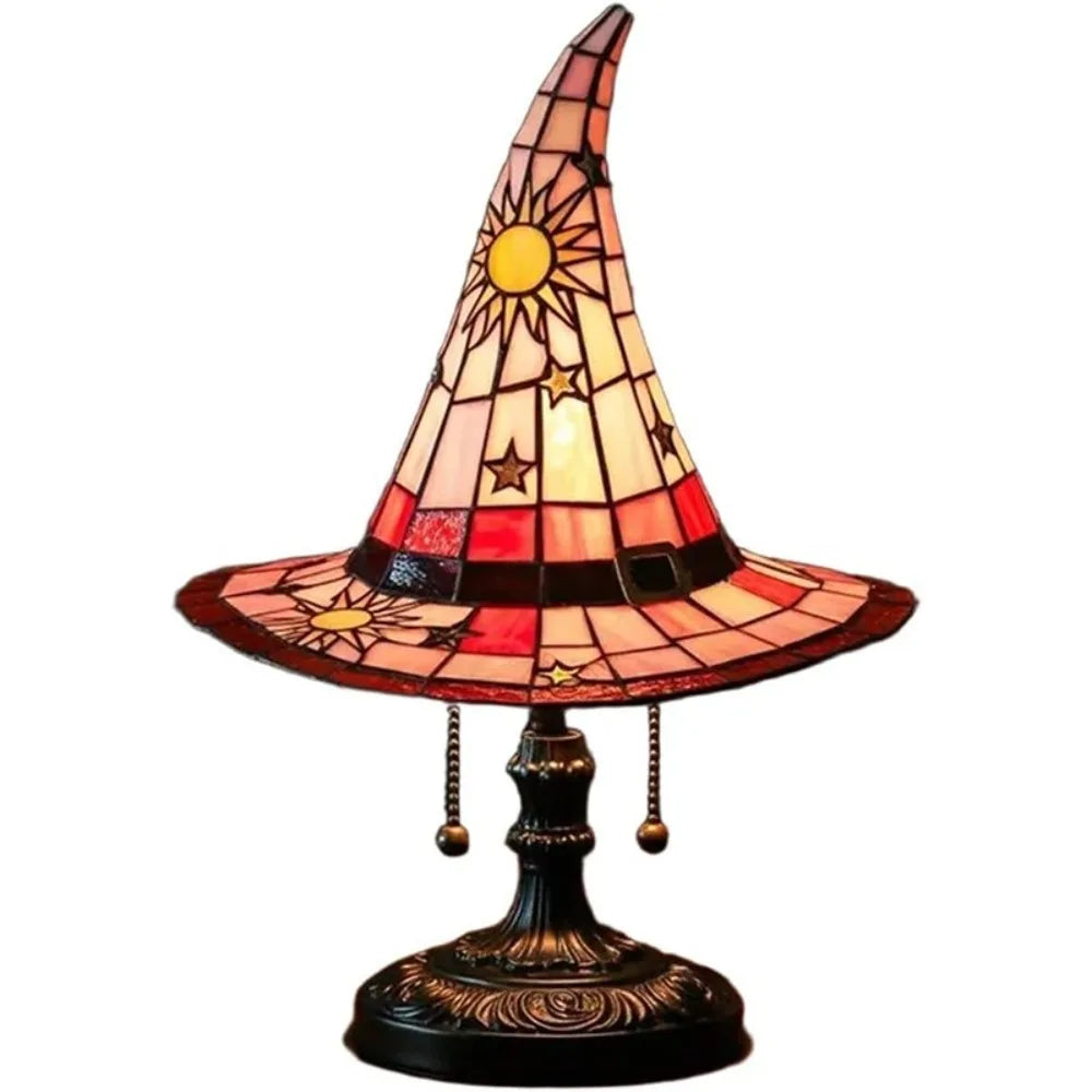New Durable Stained Glass Cat Lamp Cats Stained Resin 3D Cute Tabletop Retro High Quality Pet Led Table Light Home Bedroom