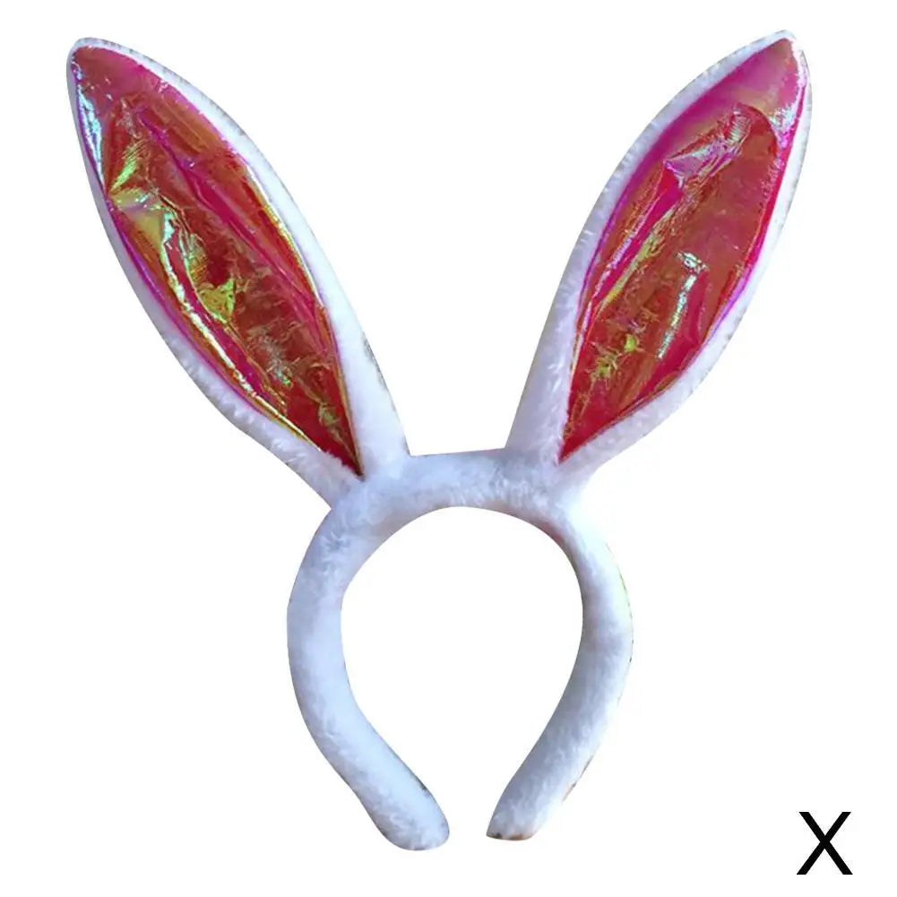 Cute Easter Bunny Ears Headband Women's Plush Lugs Hare Ears Hairband Girl Rabbit Ears Headwear Cosplay Costume Hair Accessories