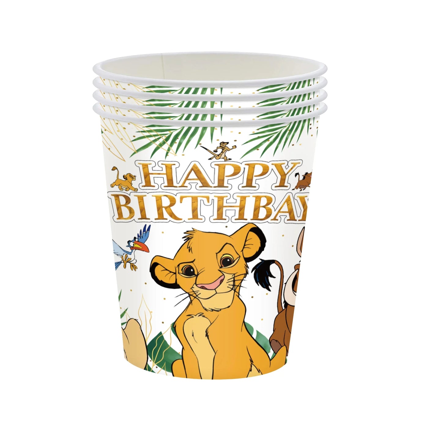 Disney Leeukoning Simba Verjaardagpartytjieversierings Weggooibare Tafeldoek Vurk Mes Lepel Koppiebord vir Kind Babastee