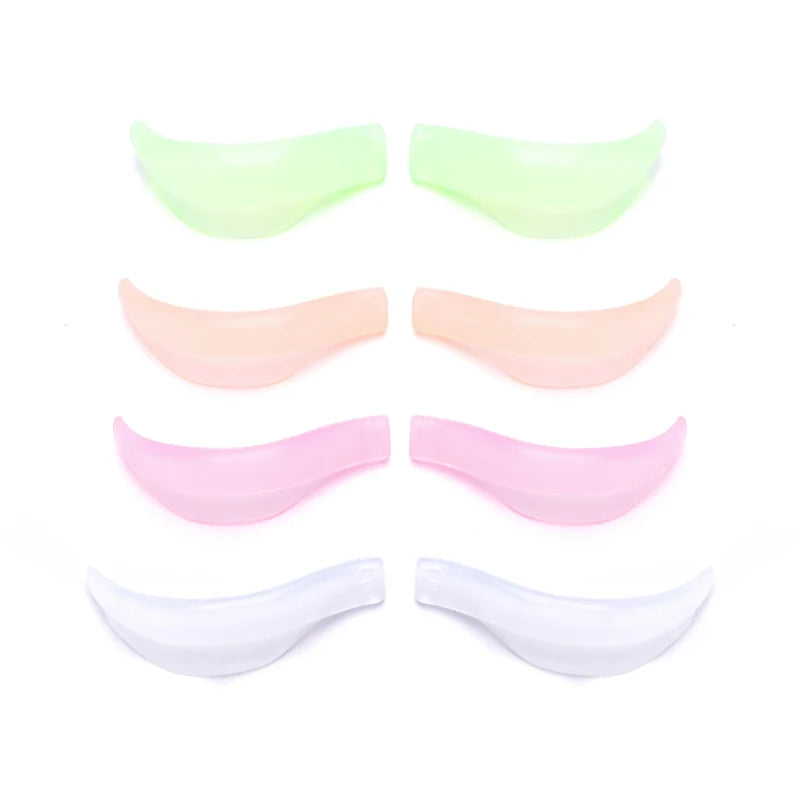 4 Pairs Silicone Eyelash Perm Pad Lifting Lashes Rods Shield Recycling 3D Eyelash Curler Accessories Applicator Makeup Tools