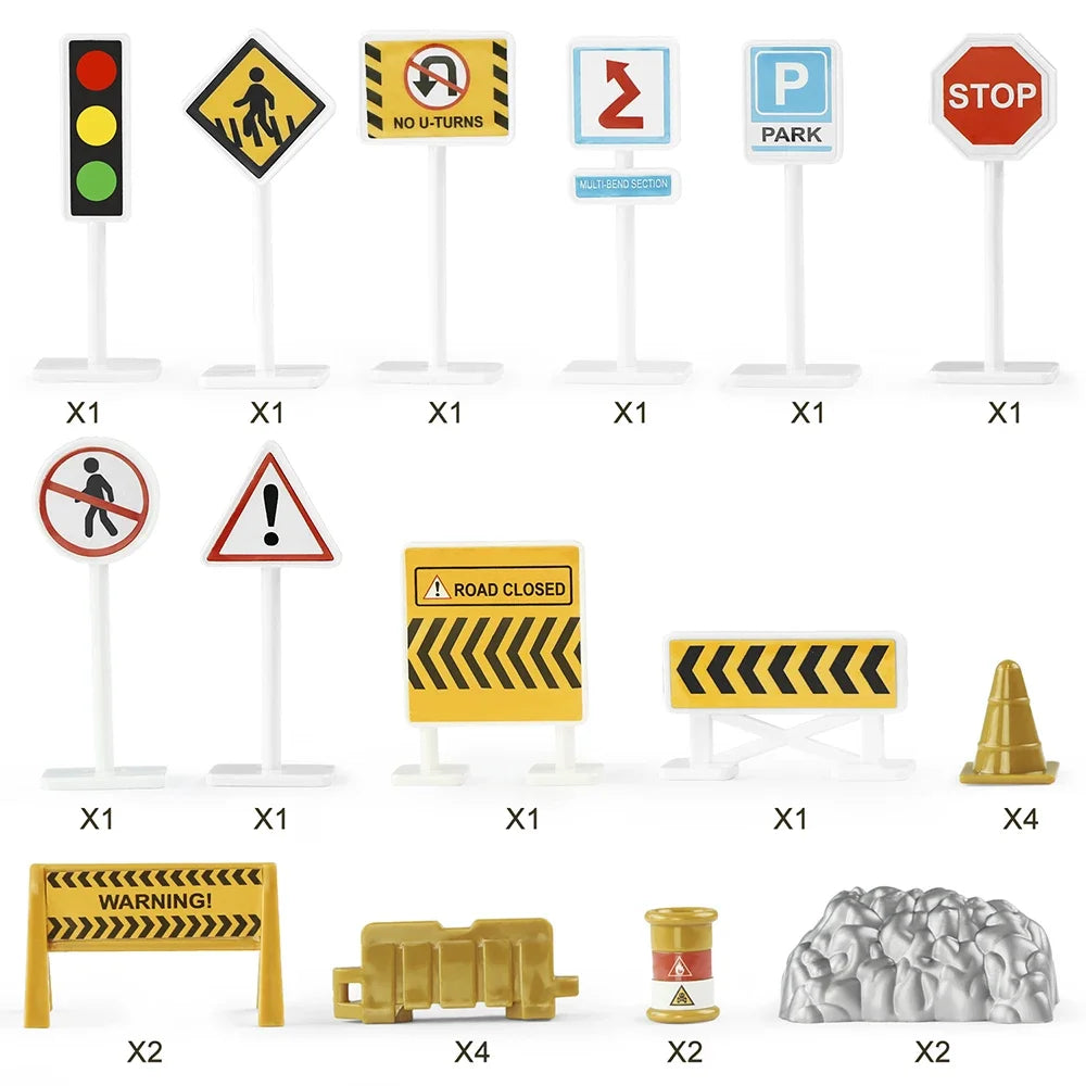 Large City Road Map DIY Scene Road Signs Car Parking Lot Game Children Playing Traffic Mat Climbing Carpets for Baby Toys Gifts