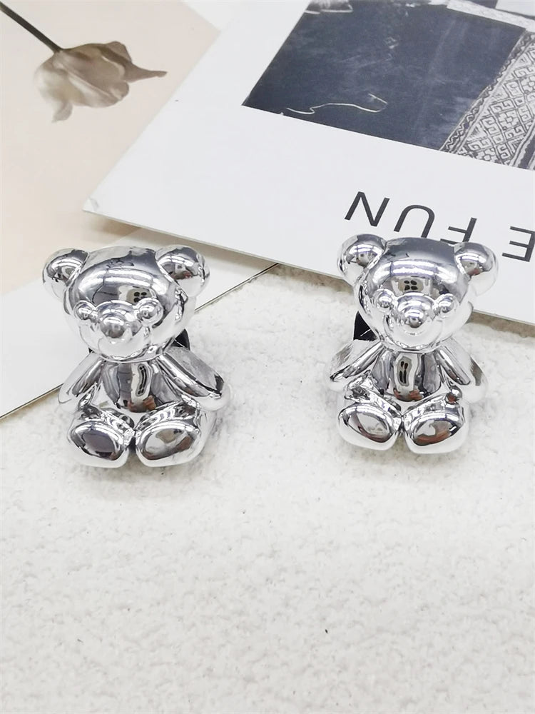 2PCS Bling Rhinestone Bear Shoelace Charms ABS Heart Bowtie Shoe Lace Decorations Accessories DIY Golden Shoe Clips Fit Sneakers