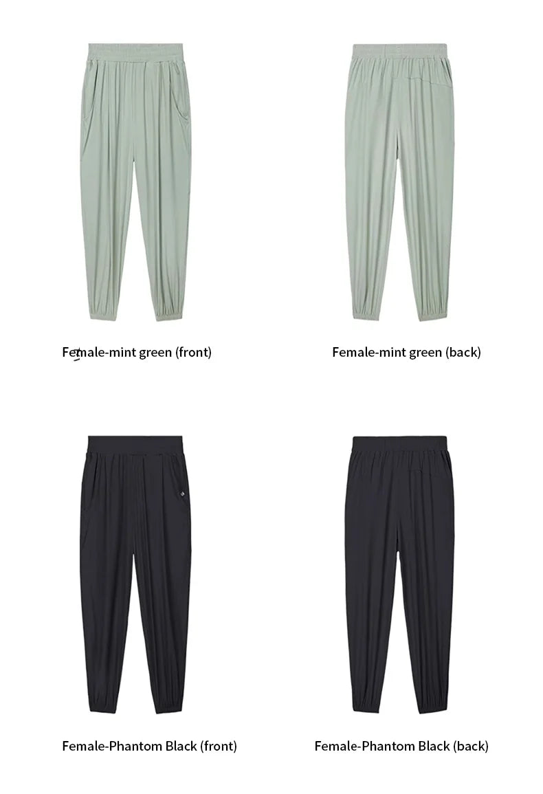 GOLDEN CAMEL Outdoor Hiking Pants Sun Protection Sport Running Trousers Quick-dry Thin Ice Feeling Pant for Women 2023 Summer Ne
