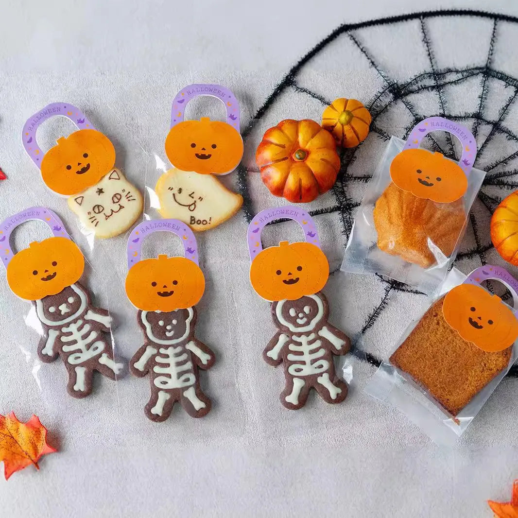 3Pcs Halloween Skull Cookie Cutter 3D Plastic Skeleton Gingerbread Man Biscuit Mold Fondant Pastry Cartoon Cake Decoration