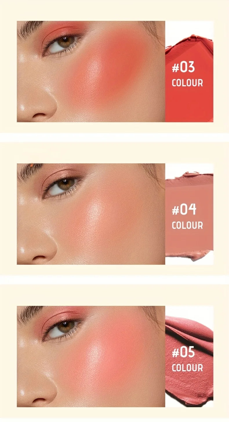 Blush Stick, Natural Nude Makeup Brightening And Embellishing Three-Dimensional Makeup, Facial Multi-Functional, Lips, Blush