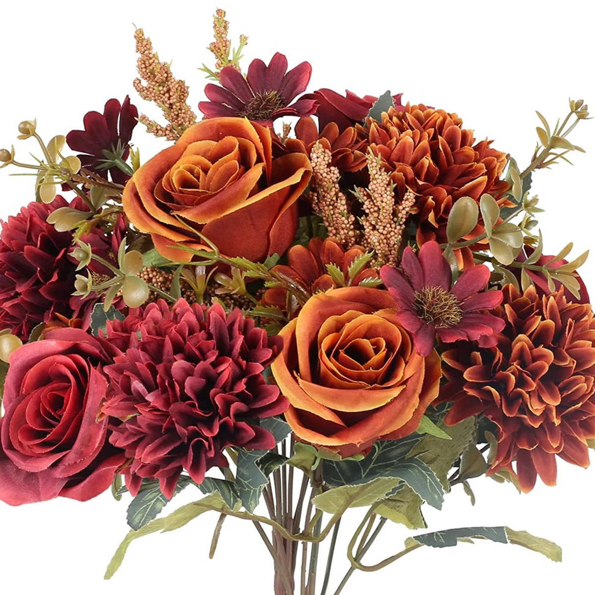 1PC Artificial Flowers Cheap New Year's Decoration Wedding Garden Peony Arch Christmas Home Fake Silk Rose Hydrangeas Vase for