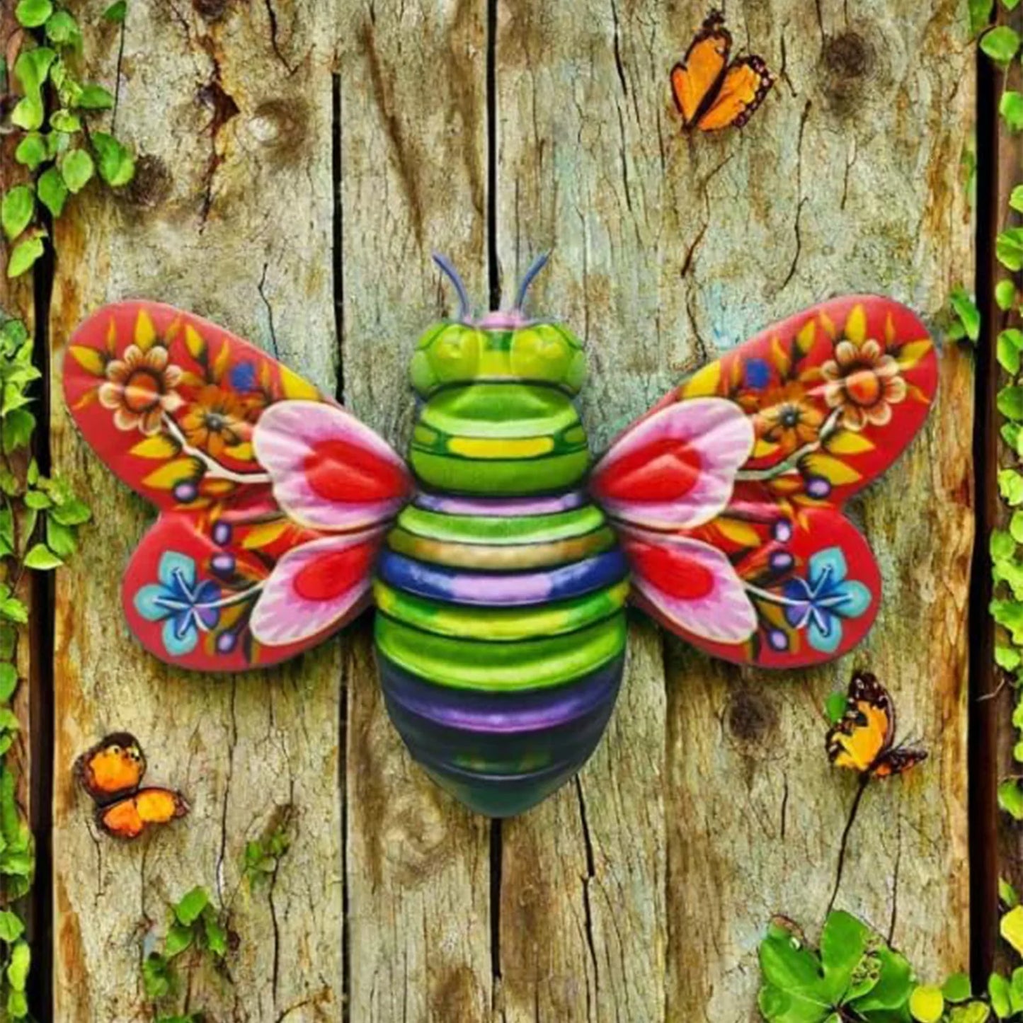 Wall Hanging Art 3D Sculpture Wall Art Sculpture Ornament for Living Room Garden Bedroom