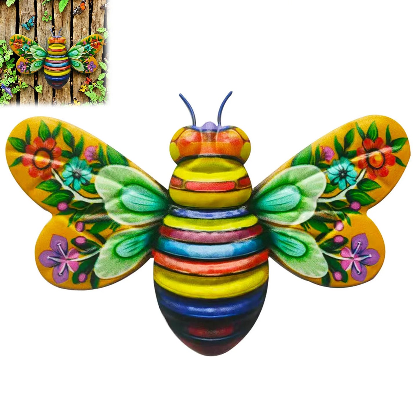 Wall Hanging Art 3D Sculpture Wall Art Sculpture Ornament for Living Room Garden Bedroom