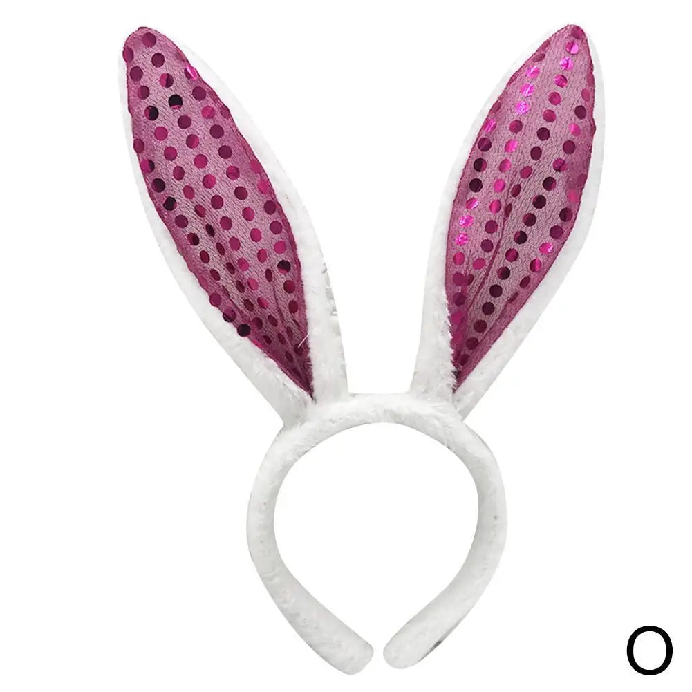 Cute Easter Bunny Ears Headband Women's Plush Lugs Hare Ears Hairband Girl Rabbit Ears Headwear Cosplay Costume Hair Accessories