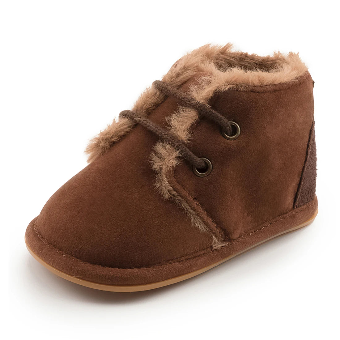 KIDSUN Winter Baby Snow Booties Warm Infant Boy Girl Toddler Shoes Rubber Sole Anti-slip Soft Newborn First Walkers Crib Shoes