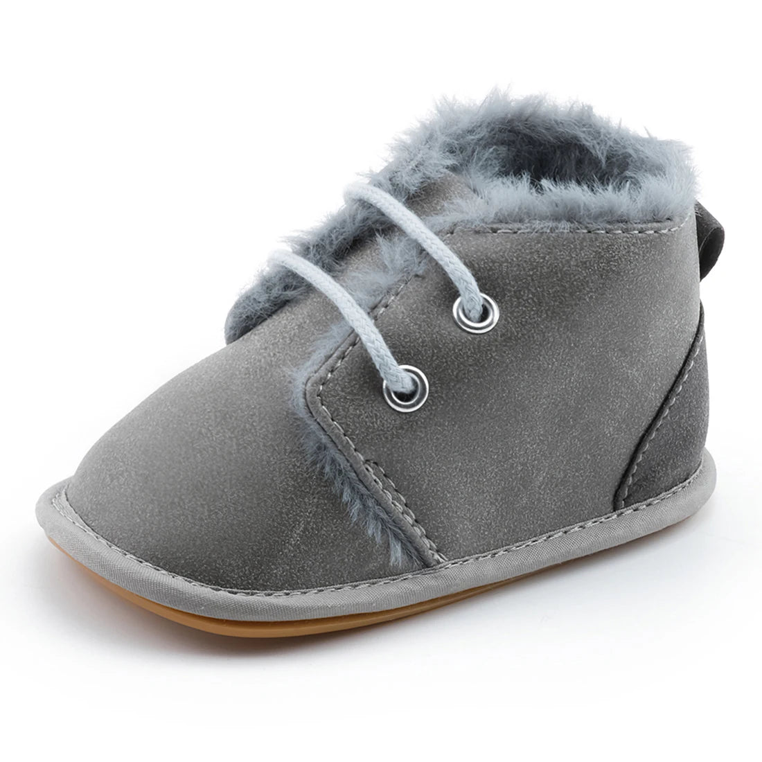 KIDSUN Winter Baby Snow Booties Warm Infant Boy Girl Toddler Shoes Rubber Sole Anti-slip Soft Newborn First Walkers Crib Shoes