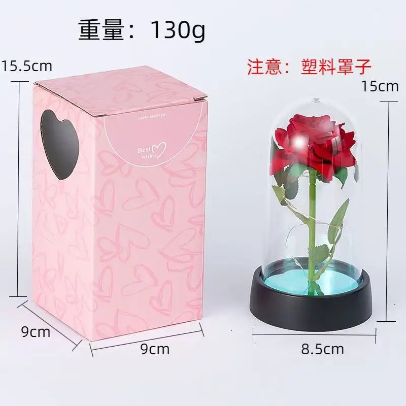 Artificial flowers Christmas birthday party Valentine's Day LED lights artificial flowers home decoration ornaments