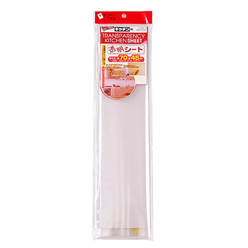 Oil Proof Wall Stickers Plastic Transparent Waterproof Heat-resistant Self Adhesive Film Wall Paper for Kitchen Home Decoration