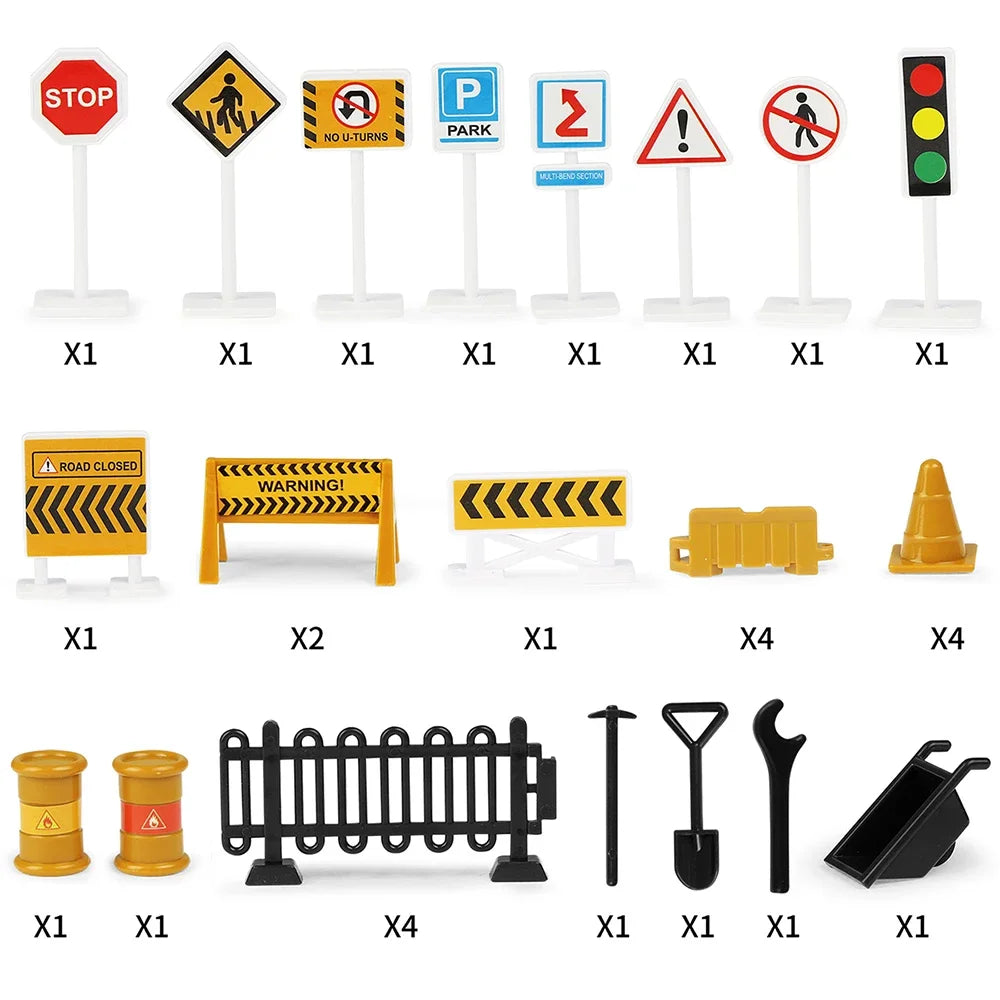 Large City Road Map DIY Scene Road Signs Car Parking Lot Game Children Playing Traffic Mat Climbing Carpets for Baby Toys Gifts