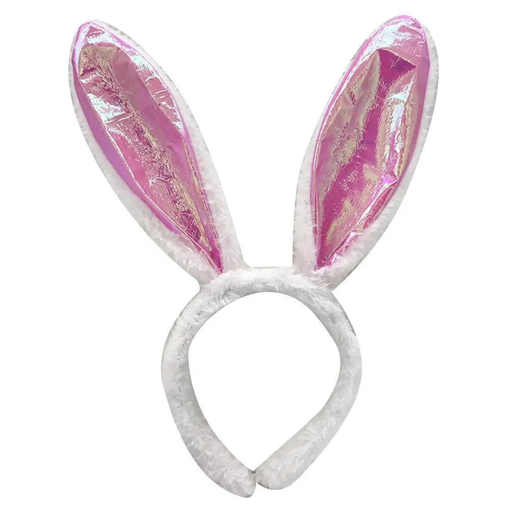 Cute Easter Bunny Ears Headband Women's Plush Lugs Hare Ears Hairband Girl Rabbit Ears Headwear Cosplay Costume Hair Accessories
