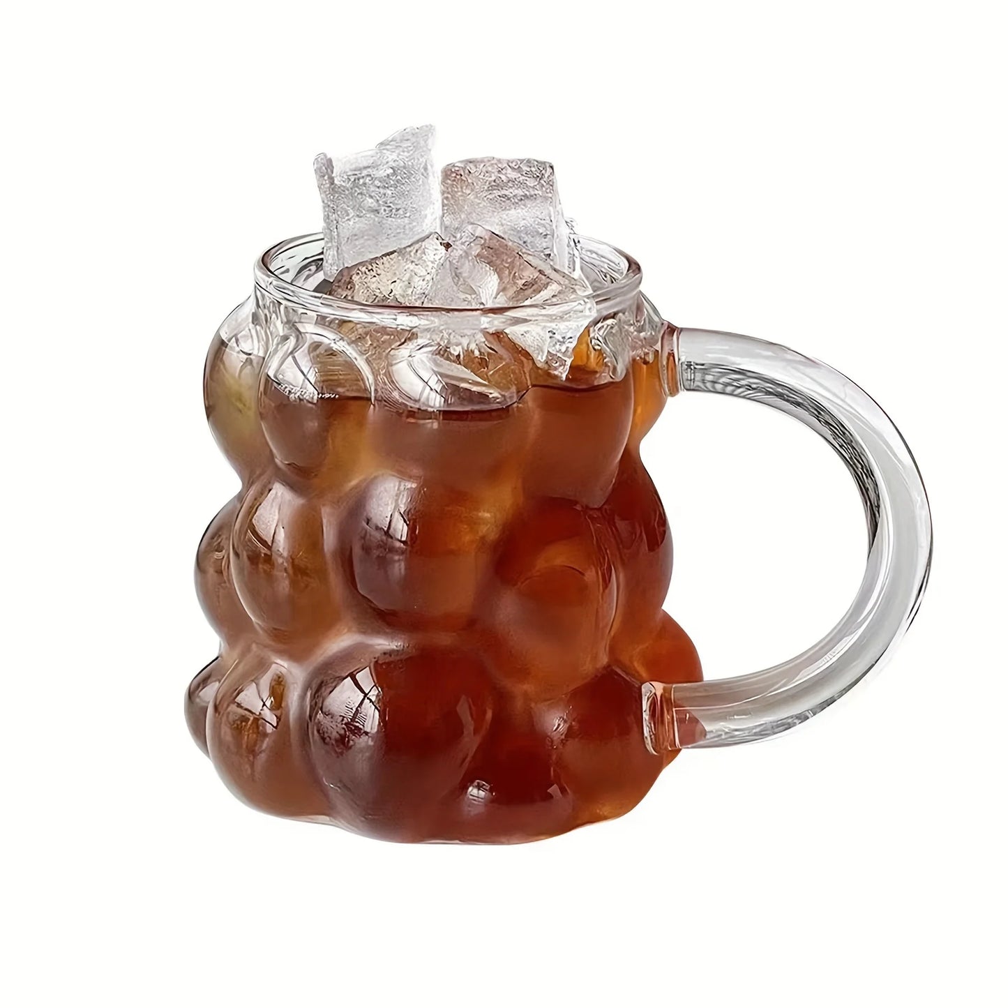 1PC Grape shaped Glass Cup Coffee Milk Juice Cup Suitable for Afternoon Tea Photography Festival Gifts