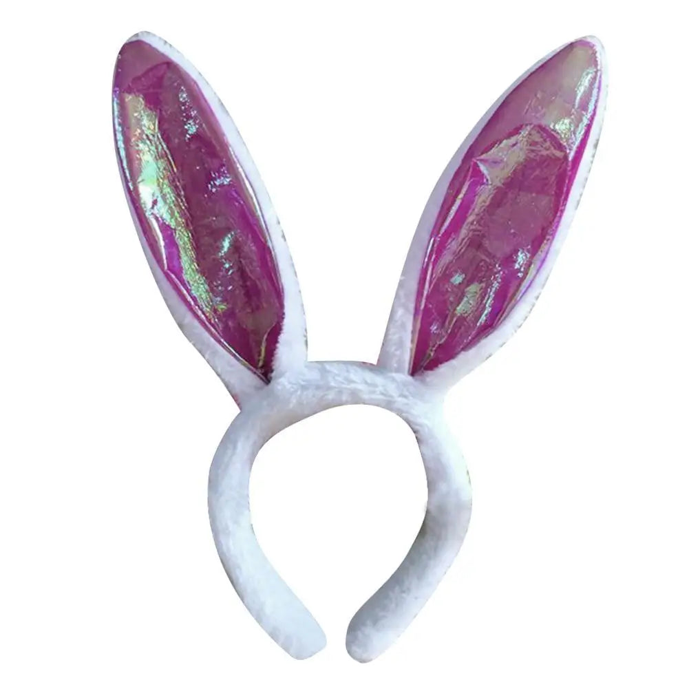 Cute Easter Bunny Ears Headband Women's Plush Lugs Hare Ears Hairband Girl Rabbit Ears Headwear Cosplay Costume Hair Accessories