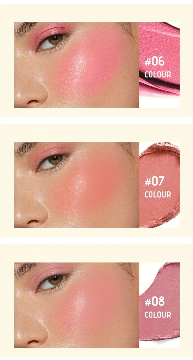 Blush Stick, Natural Nude Makeup Brightening And Embellishing Three-Dimensional Makeup, Facial Multi-Functional, Lips, Blush