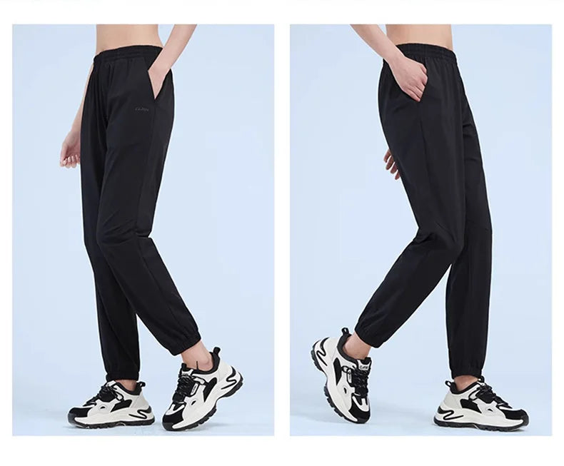 GOLDEN CAMEL Outdoor Hiking Pants Sun Protection Sport Running Trousers Quick-dry Thin Ice Feeling Pant for Women 2023 Summer Ne