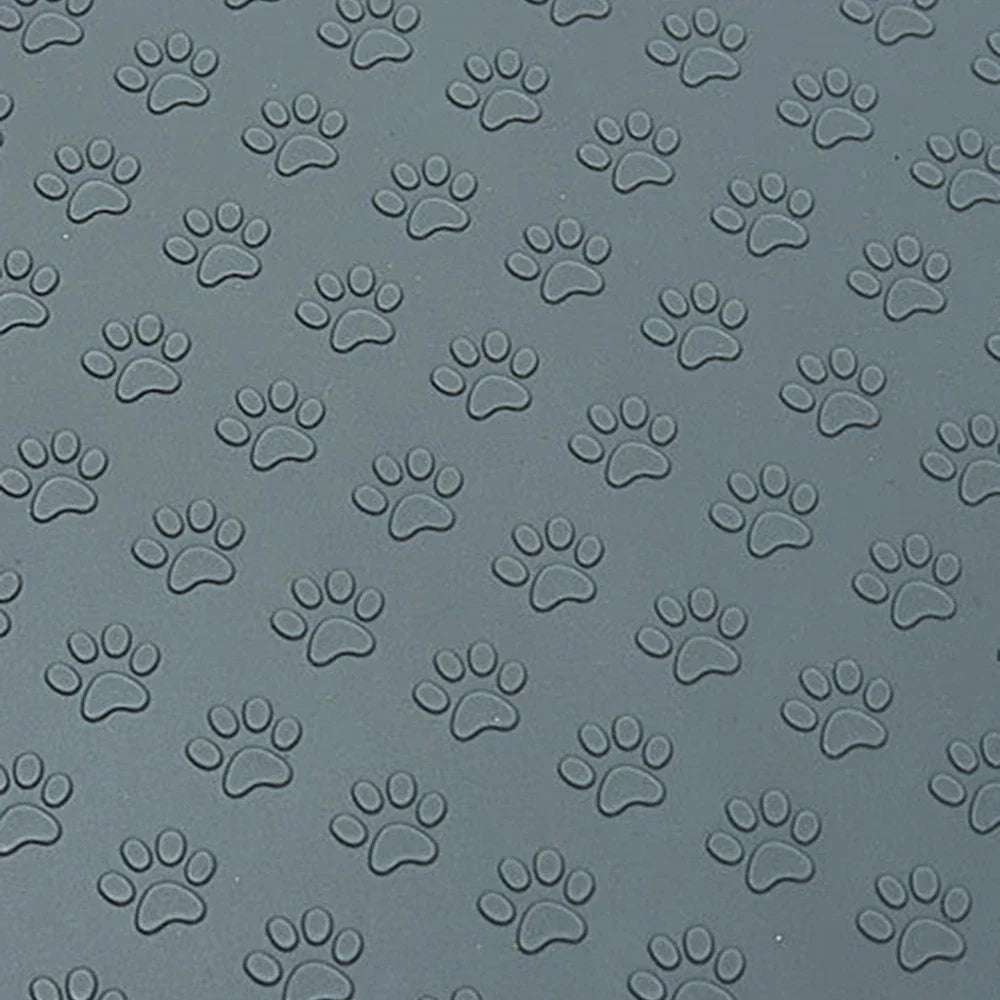 1PC Pet Silicone Eating Mat Paw Print Modeling Leak-Proof Spill-Proof Easy To Clean Cat And Dog Pet Mat.