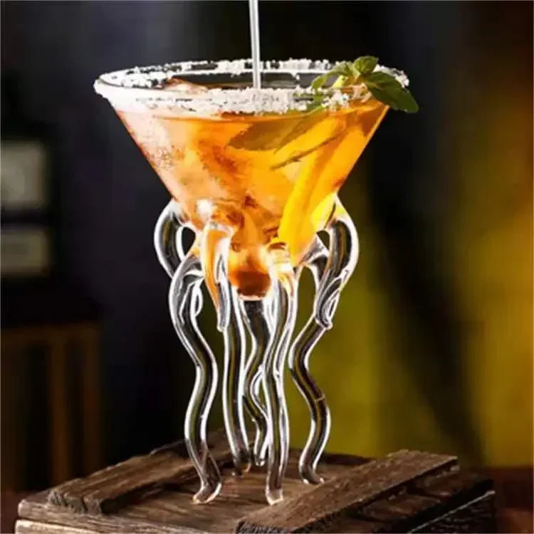 Creative Cocktail Personalized Glass Pufferfish Octopus Tall Cup Bar Swan Bird Wine Glass Wedding Party Birthday Gift