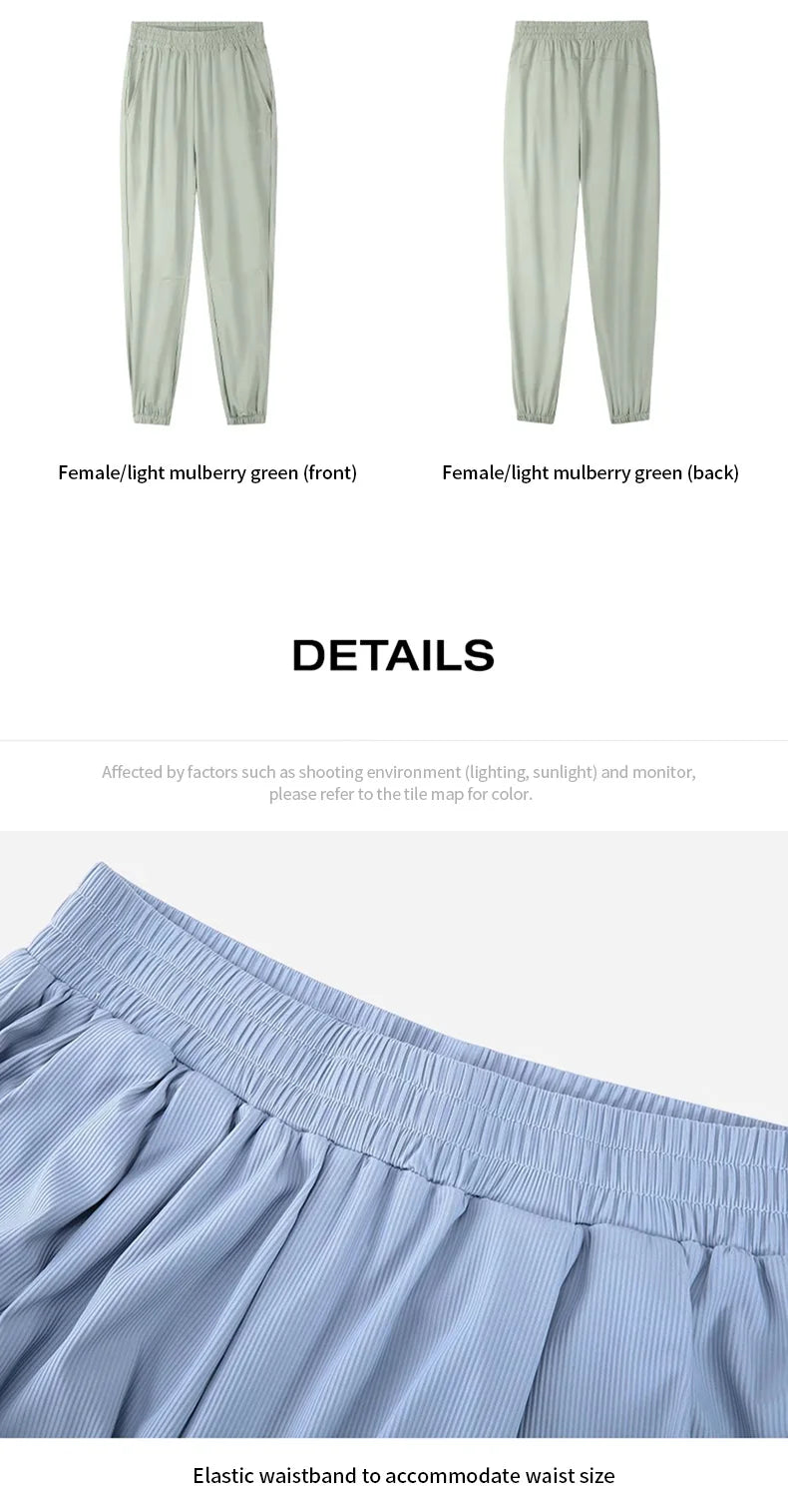 GOLDEN CAMEL Outdoor Hiking Pants Sun Protection Sport Running Trousers Quick-dry Thin Ice Feeling Pant for Women 2023 Summer Ne
