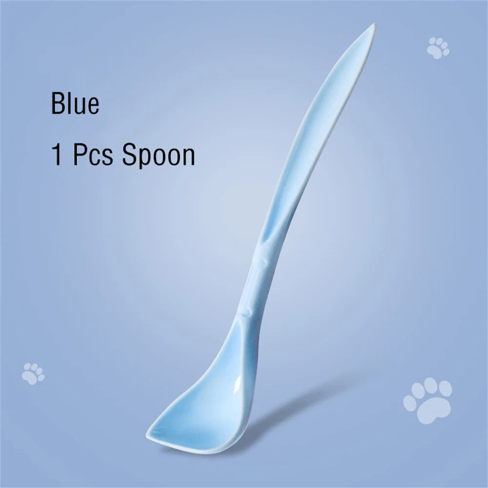 Portable Silicone Dog Cat Canned Lid 3-Ring Food Sealer Spoon Pet Food Cover Storage Fresh-keeping Lids Bowl Dog Accessories