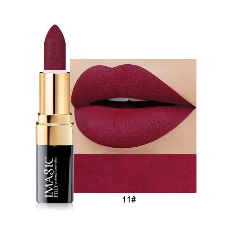 IMAGIC Lipstiffie Bevogtiger Lippe Gladde Lipstick Langdurige Sjarmante Lipstiffie Kosmetiese Skoonheid Grimering 12 Kleure