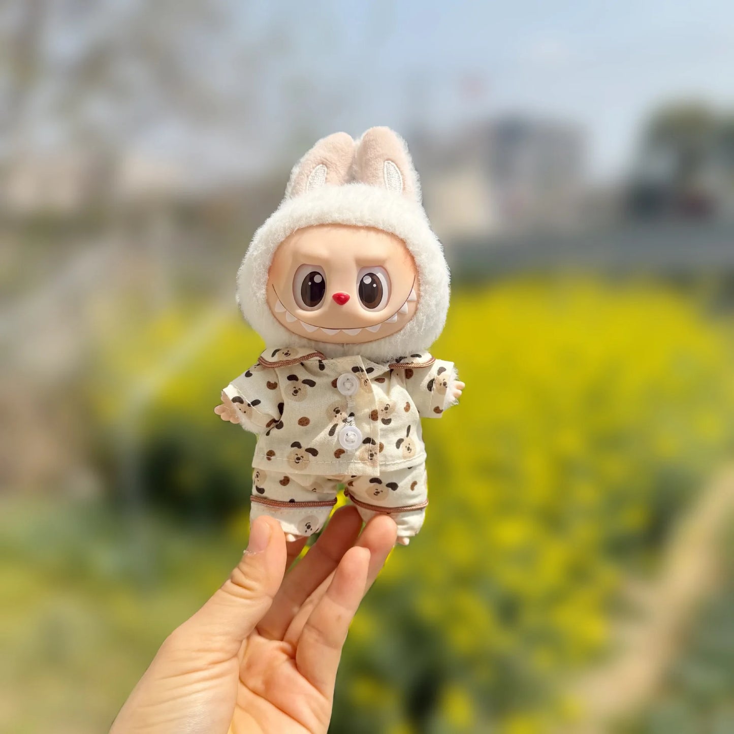 17cm/38cm Plush Doll'S Clothes Outfit Accessories For Korea Kpop Exo Labubu Idol Spring Wild Autumn Pajama Set Clothing Gift