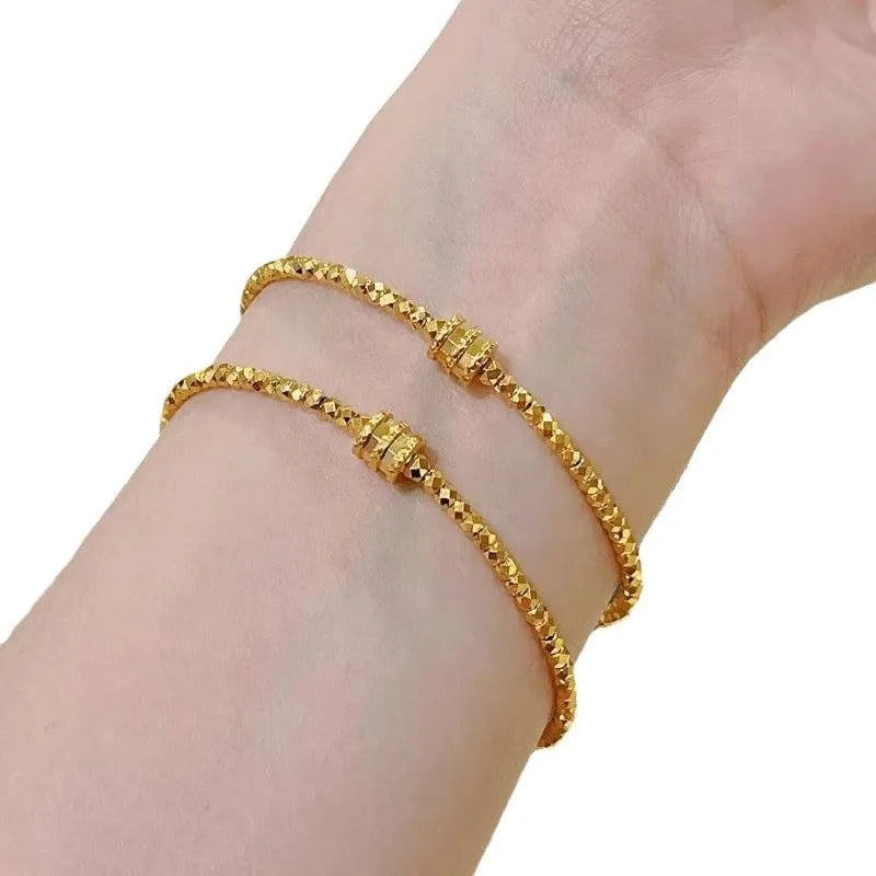 Classic Sparkling Irregular Bead Bracelet for women Small Pendant bangles Light Luxury High quality Banquet Party Jewelry