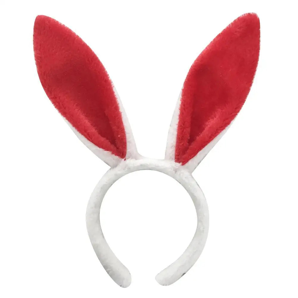 Cute Easter Bunny Ears Headband Women's Plush Lugs Hare Ears Hairband Girl Rabbit Ears Headwear Cosplay Costume Hair Accessories