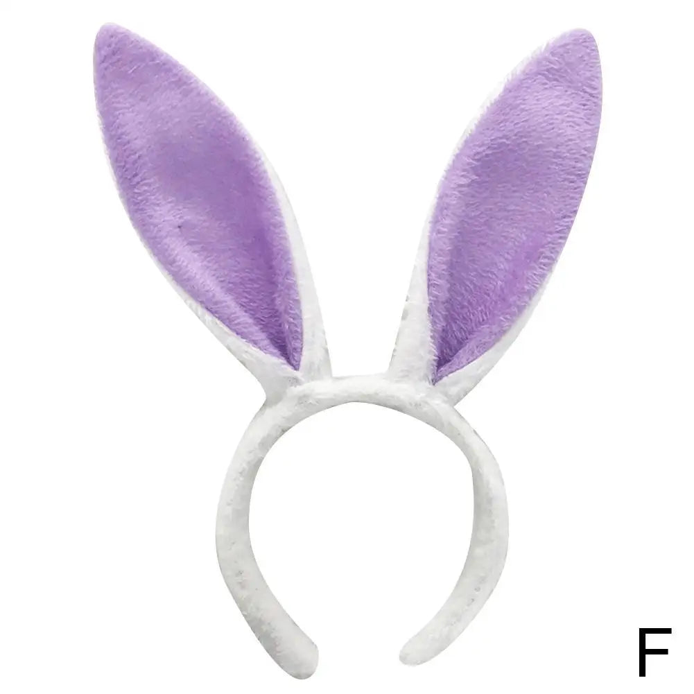 Cute Easter Bunny Ears Headband Women's Plush Lugs Hare Ears Hairband Girl Rabbit Ears Headwear Cosplay Costume Hair Accessories