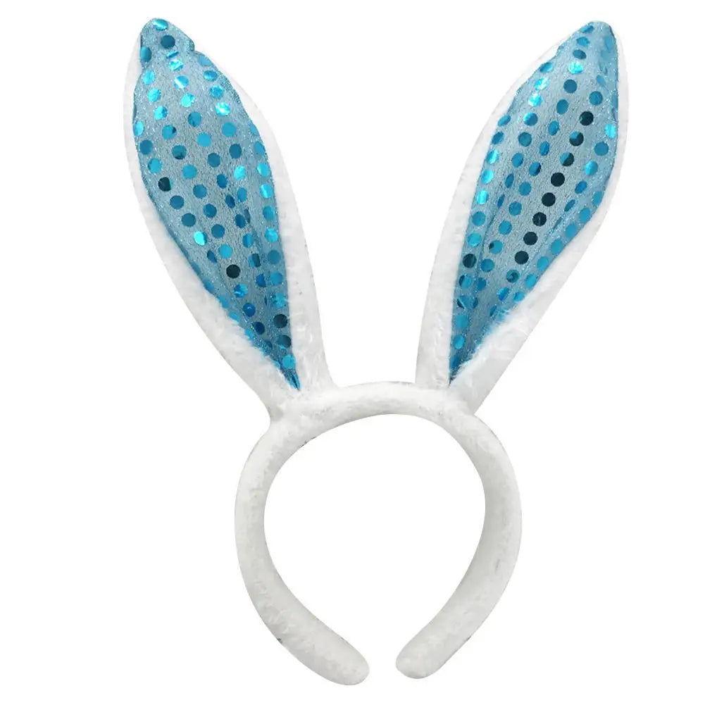 Cute Easter Bunny Ears Headband Women's Plush Lugs Hare Ears Hairband Girl Rabbit Ears Headwear Cosplay Costume Hair Accessories