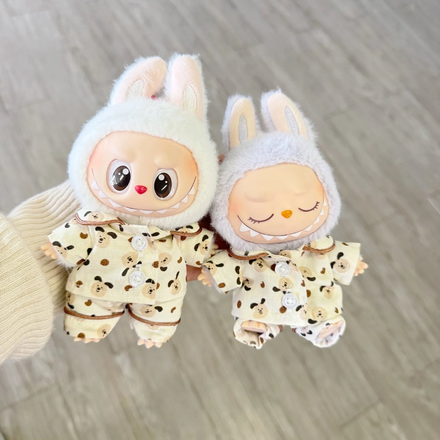 17cm/38cm Plush Doll'S Clothes Outfit Accessories For Korea Kpop Exo Labubu Idol Spring Wild Autumn Pajama Set Clothing Gift