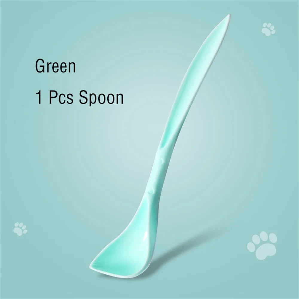 Portable Silicone Dog Cat Canned Lid 3-Ring Food Sealer Spoon Pet Food Cover Storage Fresh-keeping Lids Bowl Dog Accessories