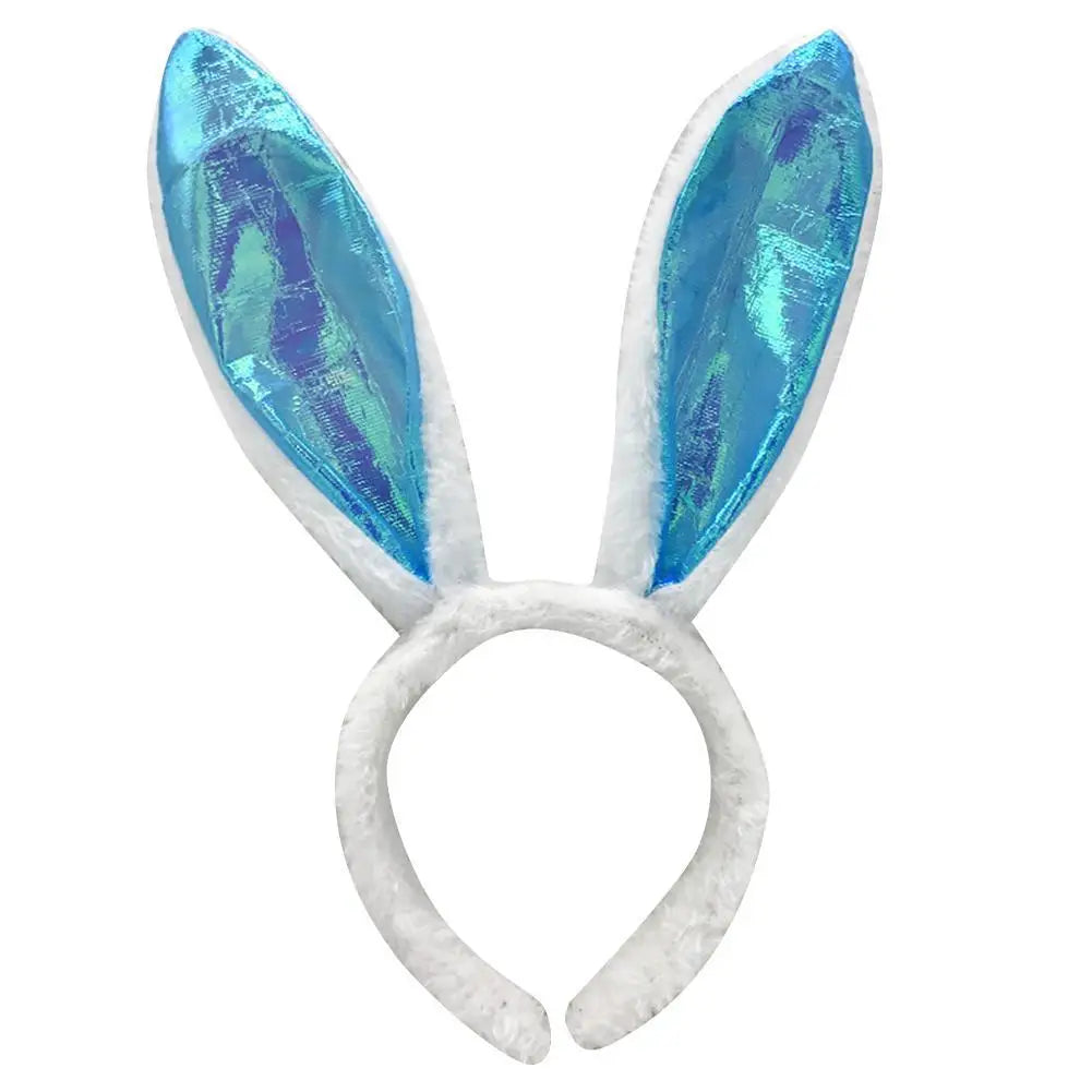 Cute Easter Bunny Ears Headband Women's Plush Lugs Hare Ears Hairband Girl Rabbit Ears Headwear Cosplay Costume Hair Accessories