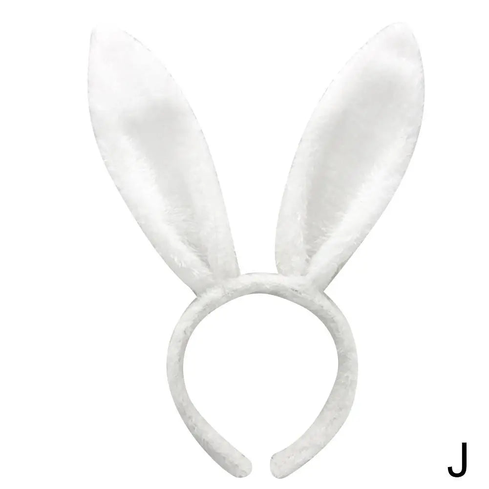 Cute Easter Bunny Ears Headband Women's Plush Lugs Hare Ears Hairband Girl Rabbit Ears Headwear Cosplay Costume Hair Accessories