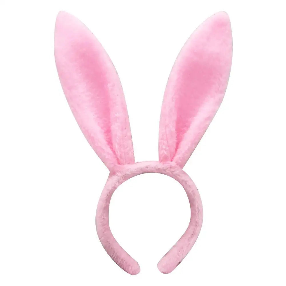 Cute Easter Bunny Ears Headband Women's Plush Lugs Hare Ears Hairband Girl Rabbit Ears Headwear Cosplay Costume Hair Accessories