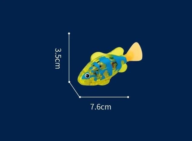 Children's Holiday Gift Bath Electronic Interactive Toy Light Swimming Fishing Simulation Color Pet Fish