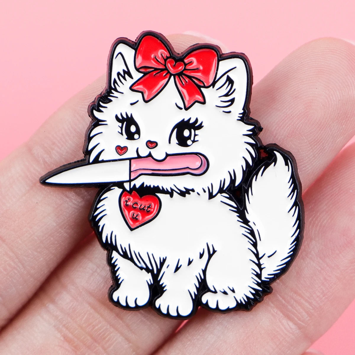Cute Cat Enamel Pins Cartoon Women's Brooches Men Lapel Pins Badge on Backpack Costume Accessories Animal Jewelry Girls Gifts