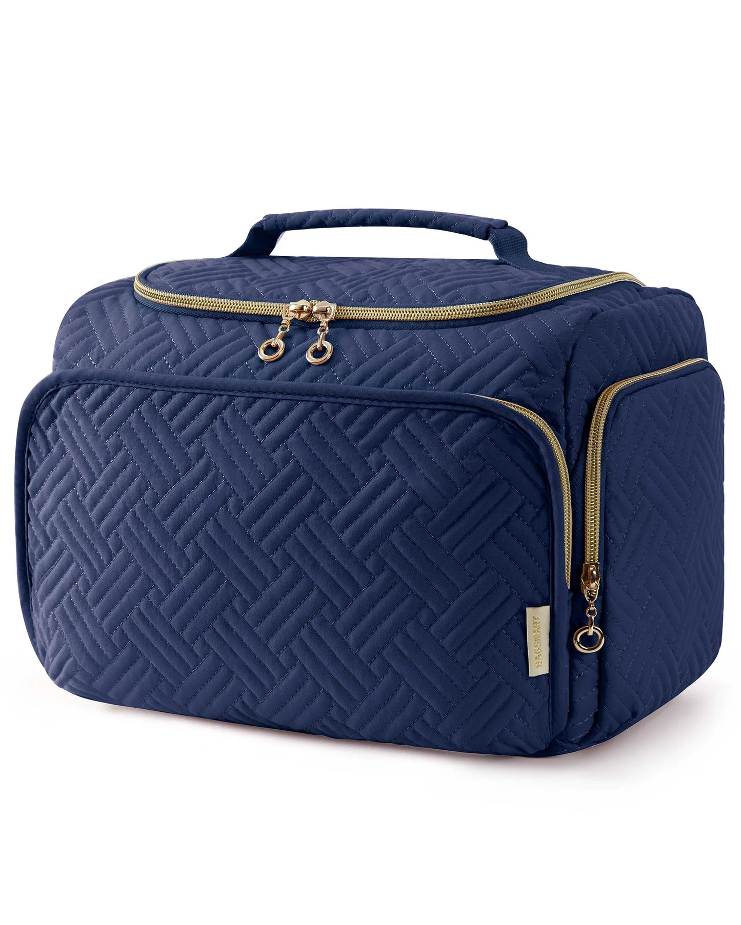 BAGSMART Cosmetic Bag for Make UP Cases Large Capacity Makeup Organizer With Handle Waterproof Travel Toiletry Storage