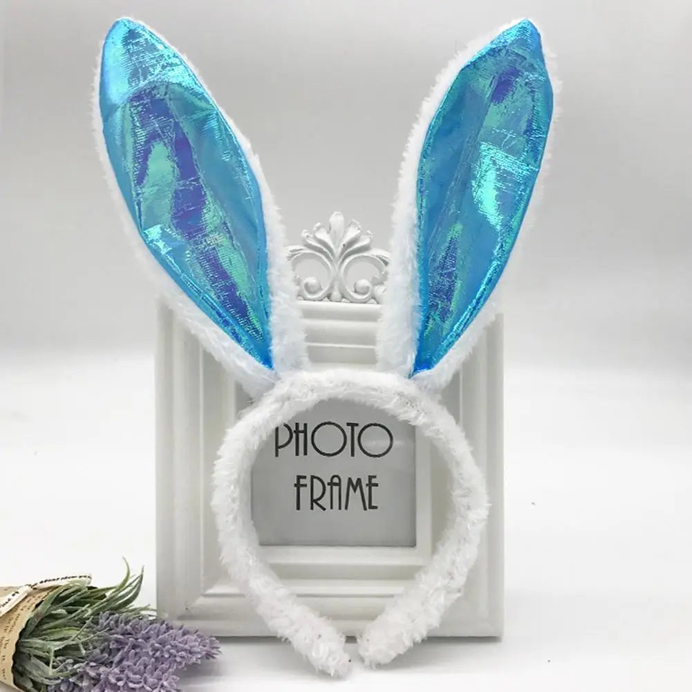 Cute Easter Bunny Ears Headband Women's Plush Lugs Hare Ears Hairband Girl Rabbit Ears Headwear Cosplay Costume Hair Accessories