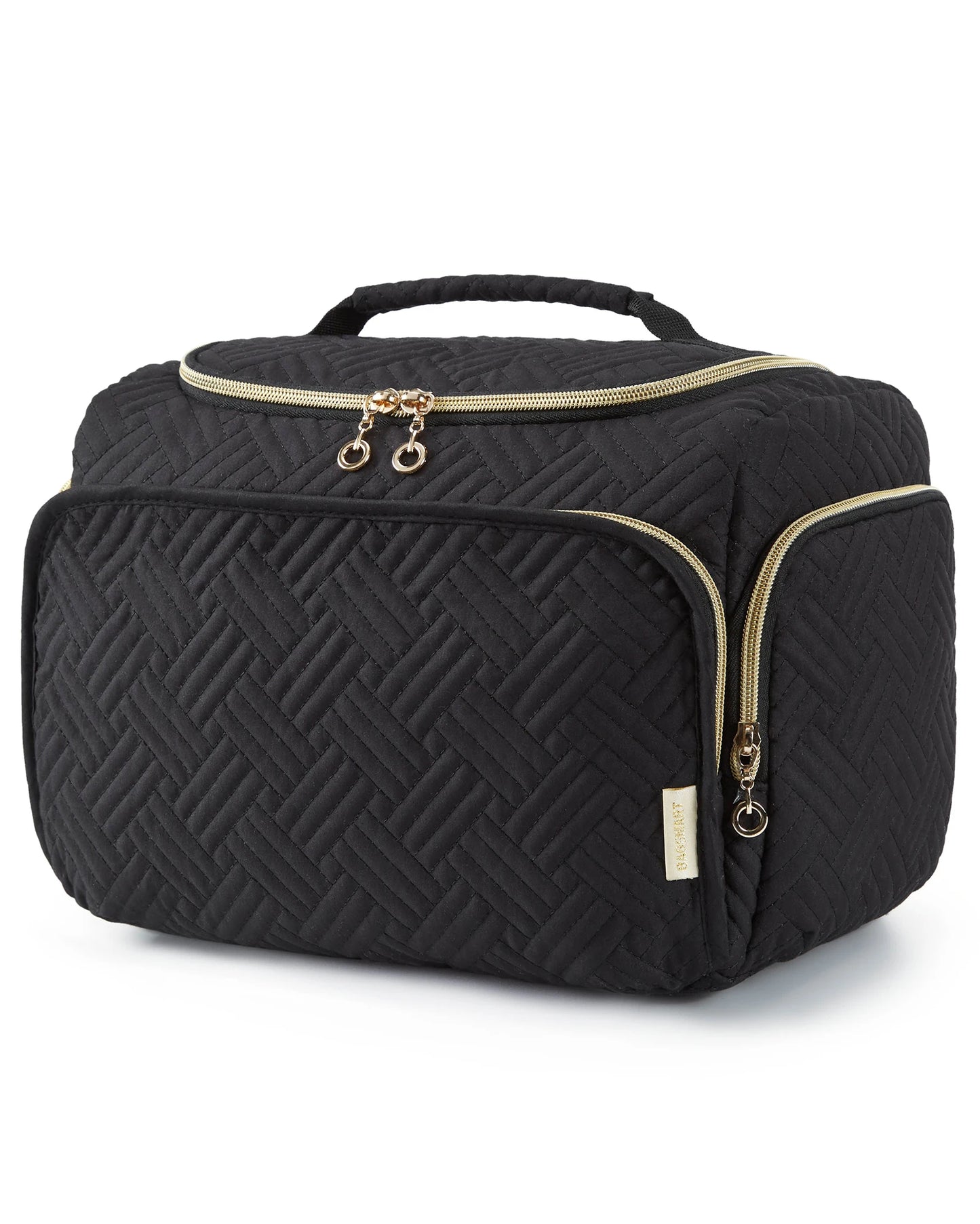 BAGSMART Cosmetic Bag for Make UP Cases Large Capacity Makeup Organizer With Handle Waterproof Travel Toiletry Storage