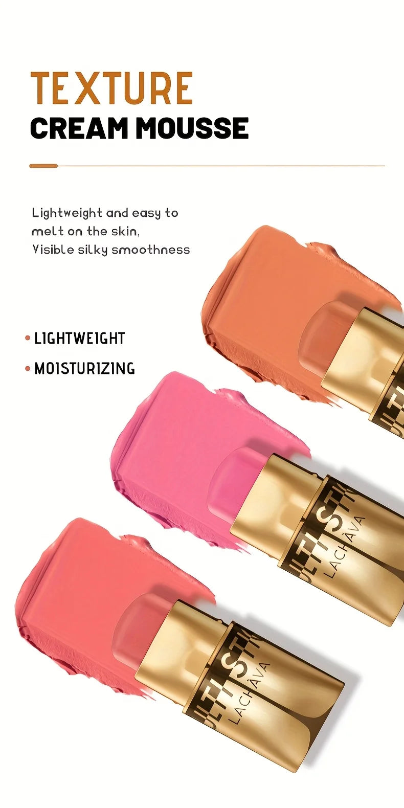 Blush Stick, Natural Nude Makeup Brightening And Embellishing Three-Dimensional Makeup, Facial Multi-Functional, Lips, Blush