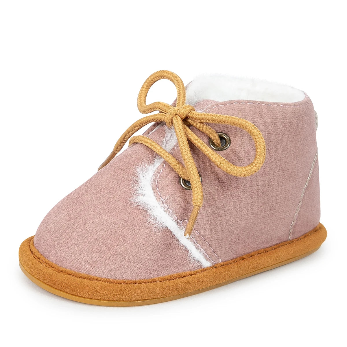 KIDSUN Winter Baby Snow Booties Warm Infant Boy Girl Toddler Shoes Rubber Sole Anti-slip Soft Newborn First Walkers Crib Shoes
