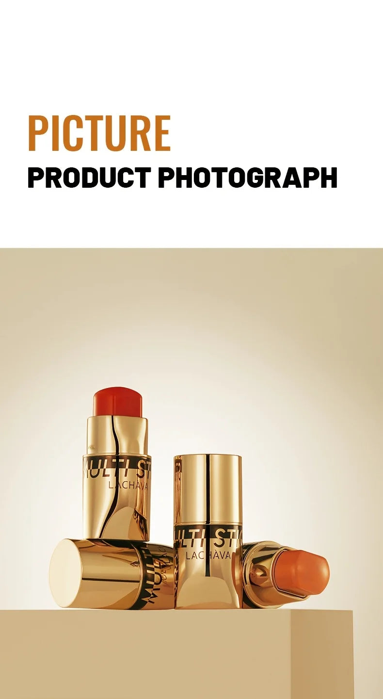Blush Stick, Natural Nude Makeup Brightening And Embellishing Three-Dimensional Makeup, Facial Multi-Functional, Lips, Blush