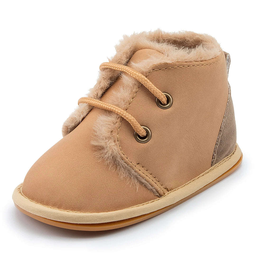 KIDSUN Winter Baby Snow Booties Warm Infant Boy Girl Toddler Shoes Rubber Sole Anti-slip Soft Newborn First Walkers Crib Shoes